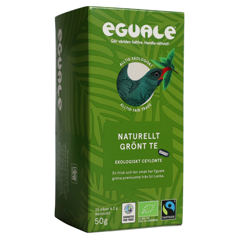 Eguale Naturellt Grönt te, 25 påsar